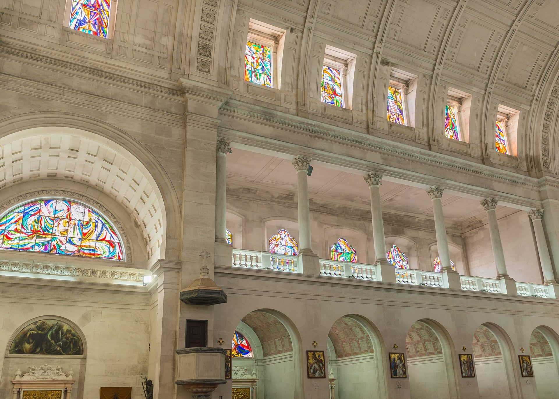 Inside the Basilica where the shepherd saints rest