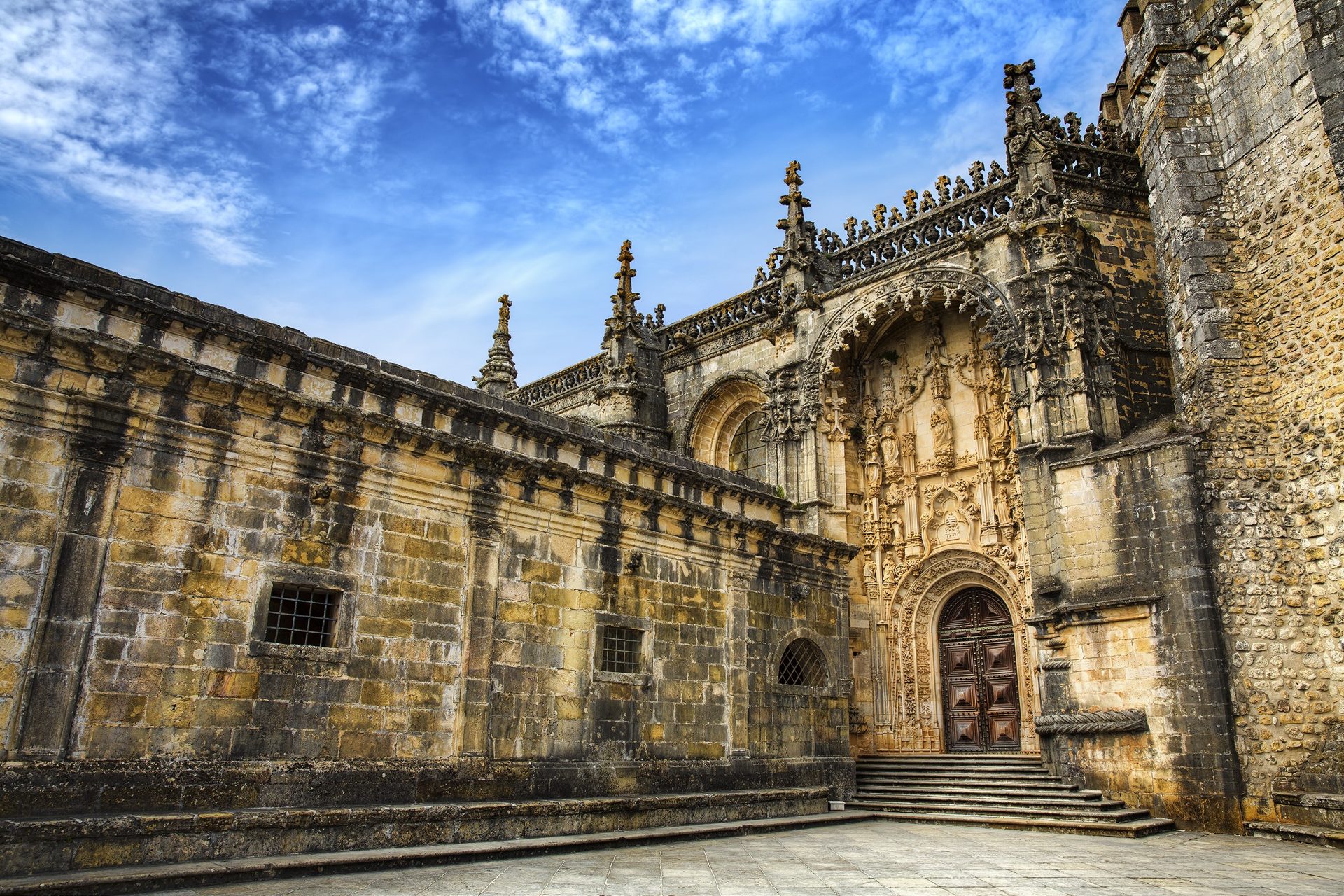 Manueline façade of the Convent of Christ, Tomar